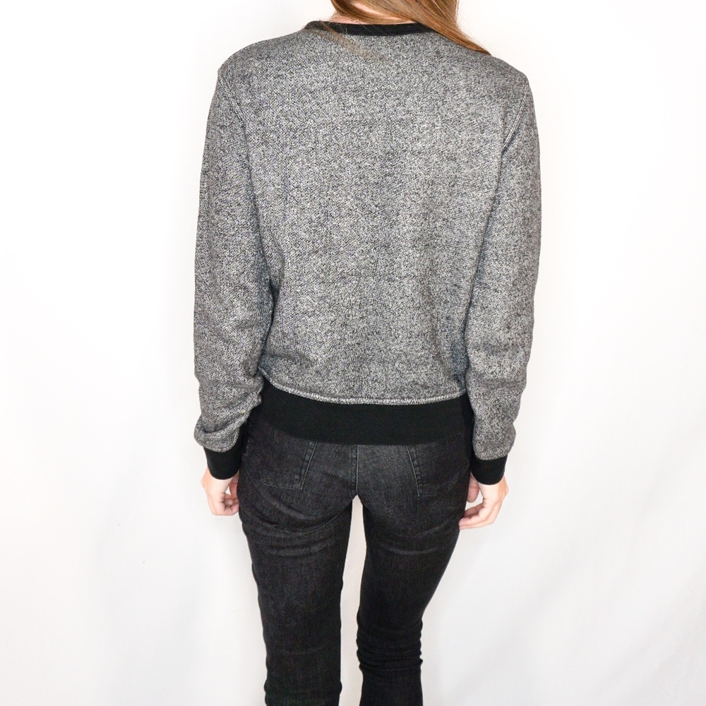 T ALEXANDER WANG Heather Grey Pullover Sweater Top - Picture 3 of 7